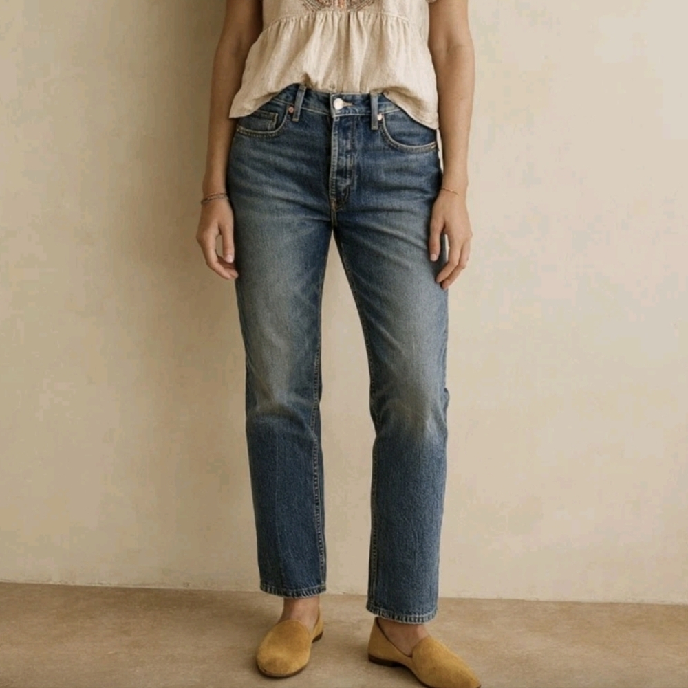 Zara Blue Boyfriend Jeans